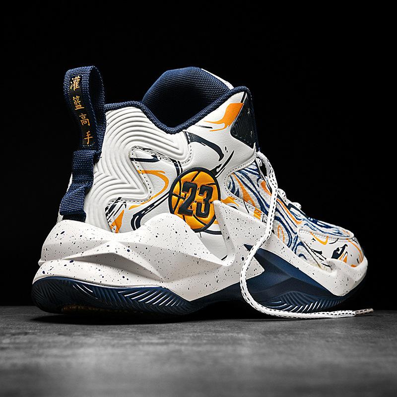 High-Top Basketball Shoes, Youth Cement Floor Actual Combat, High-End Basketball Shoes, Men'S And Women'S Non-Slip And Wear-Resistant Trendy Sports Sh