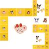 Adorable Sanrio Metal Cartoon Rabbit Melody Kulomi Brooch For Student Bags