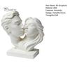 Romantic Art Sculpture 3D Printed Couple Hugging Kissing Statue, Modern Minimalist Anniversary Gift for Couples Desk Shelf, Home Decor Ornament,