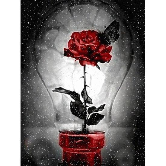 huacan 5D DIY Diamond Painting Rose Diamond Mosaic Embroidery Needlework Cross Stitch