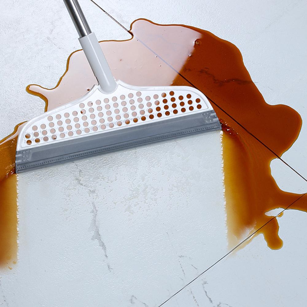 Zamiatająca Miotła Silikonowa Miotła Ścierka do Plam z Wody Stalowy Skrobak Nieprzywierająca Usuwacz Włosów Czyszczenie Rowków Okiennych Elastyczna