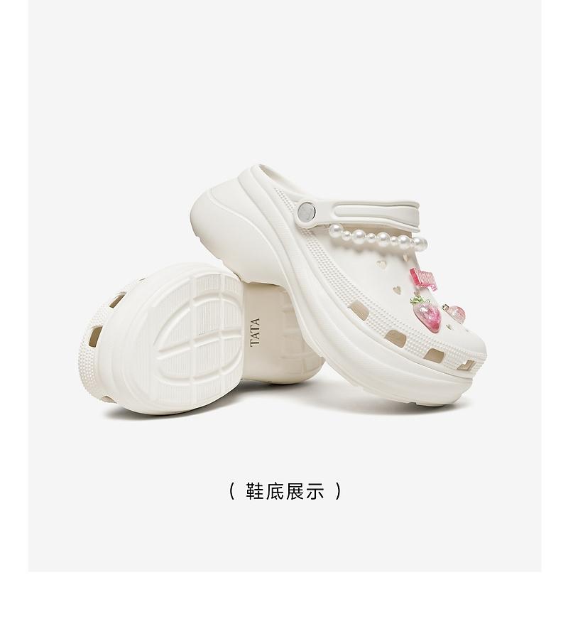 TATA/She's 2026 Summer Shopping Mall Same Thick Bottom Casual Versatile Women's Cave Shoes