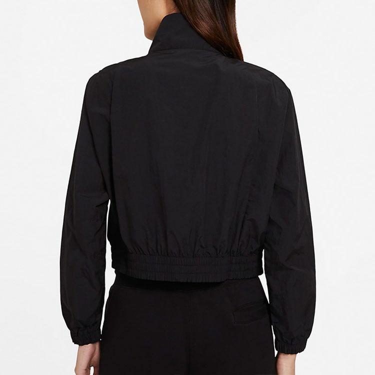 (WMNS) Air Jordan Logo Printing Casual Sports Jacket Autumn 'Black' Women's CV7800-011