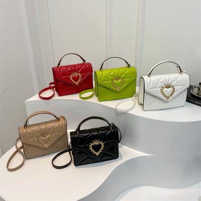 Retro-Tasche für Damen im neuen Frühlingsstil, schöne und modische Umhängetasche, lässige quadratische Tasche mit einer Schulter