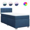 Maison Exclusive - Sommier à lattes de lit avec matelas Bleu 100x200 cm Tissu