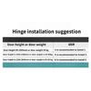 Heavy-duty 4 "automatic Door Closer Hinge 90-degree Stop Buffer Rebound Self-closing Spring Hinge