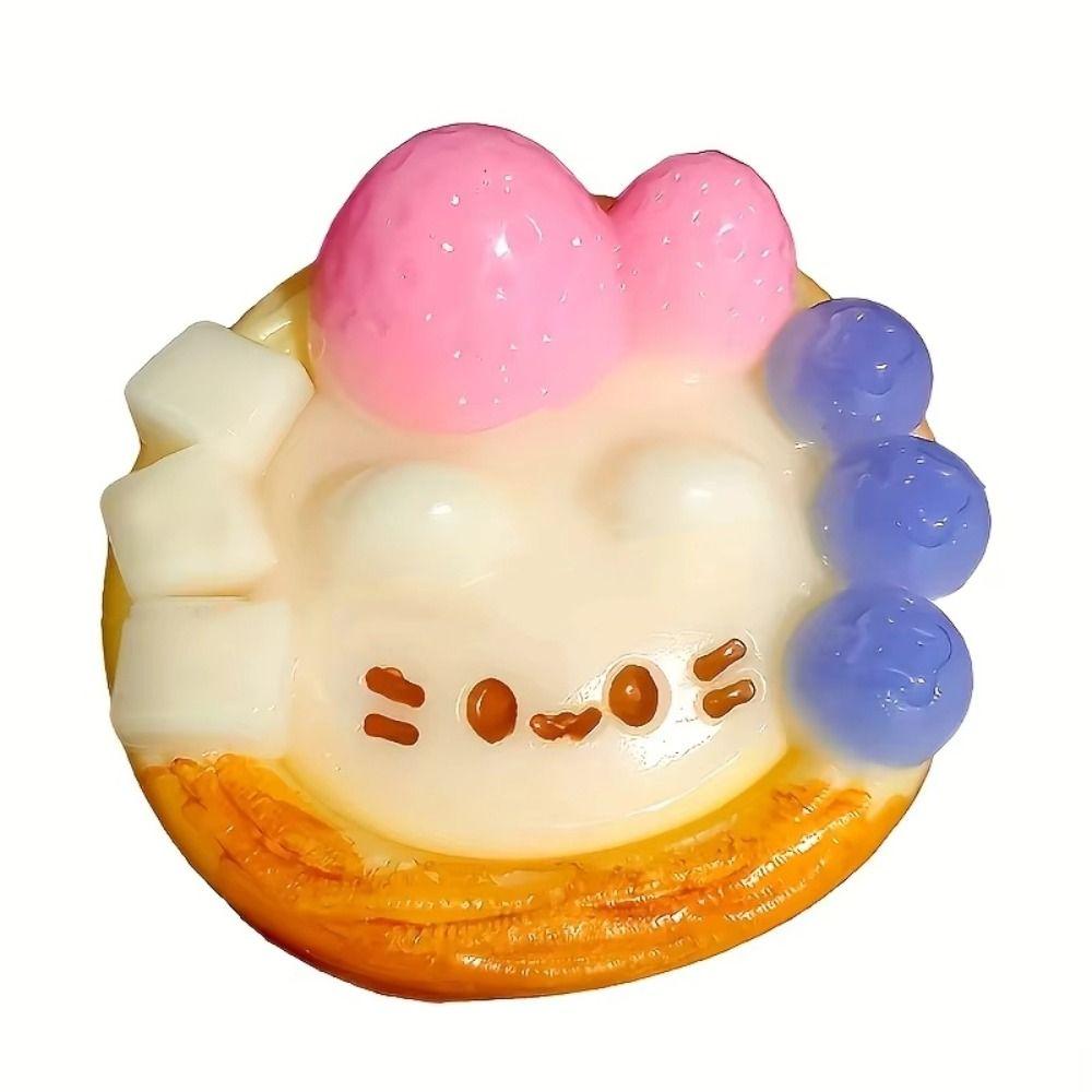 Fingertip Egg Tart Squishy Cartoon Slow Rebound Toy Sensory Fidget Ball Office Workers
