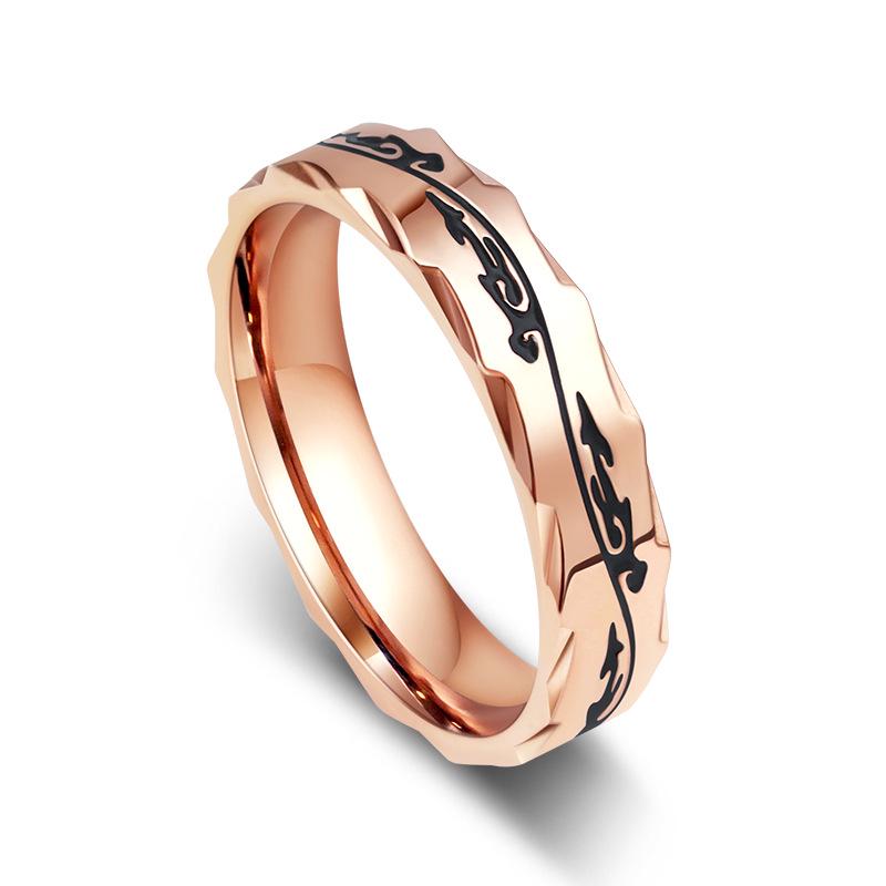 Herren Drachenmuster Titanstahlring - Einzigartig, Nicht verblassend, Schlichte Mode für Zeigefinger