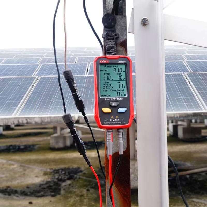 UNI-T UT673PV Solar Panel Tester Solar MPPT Meter Maximum Photovoltaic Power Pmax Vmp Lmp Voc Lsc PV Solar Panel Multimeter