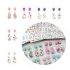 2PCS Natural Flower Series Soft Pottery Transfer Paper Is Suitable for Making Handmade Diy Earrings and Jewelry