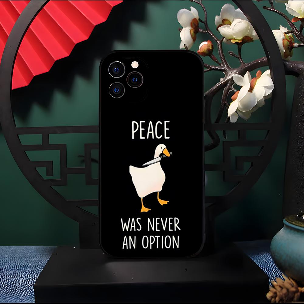 New Fun Duck Goose Phone Case For IPhone 17 Pro Max 16 15 14 Pro Max 13 11 Air Plus Silicone Cover