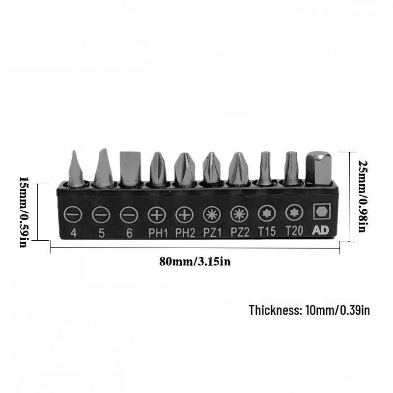 6.35mm L-Shaped Double-Head Hex Wrench for Screwdriver Bits