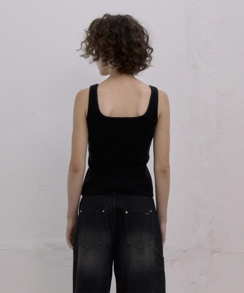 JUCYJUDY Sleeveless Ribbed T-Shirt Jzts020B