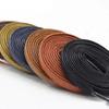 1 Pair Waxed Flat Shoelaces Leather Waterproof Casual Shoe Laces Unisex Boots Shoelace Length 60/80/100/120/140/160/180CM Laces