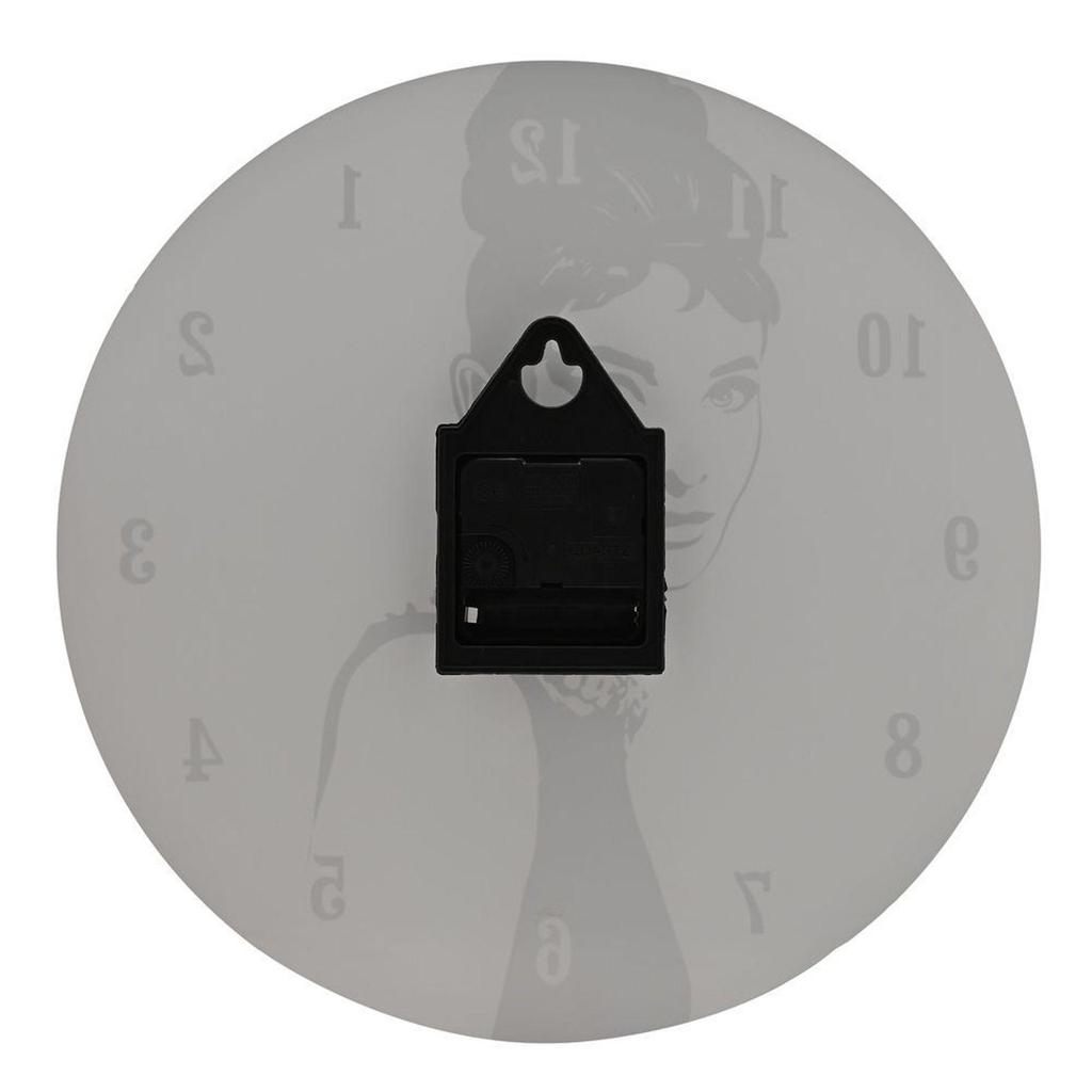Hometime Iconic Collection Glassveggklokke 30cm 50-tallets film- og moteikon