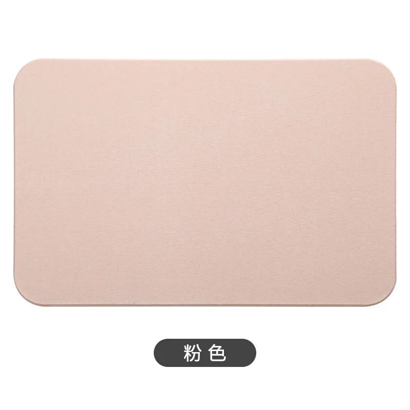 Diatomite Mat Stone Bath Mat Super Absorbent Diatomite Carpet Quick Drying Diatomaceous Earth Bath Mats Non-Slip Shower Rug