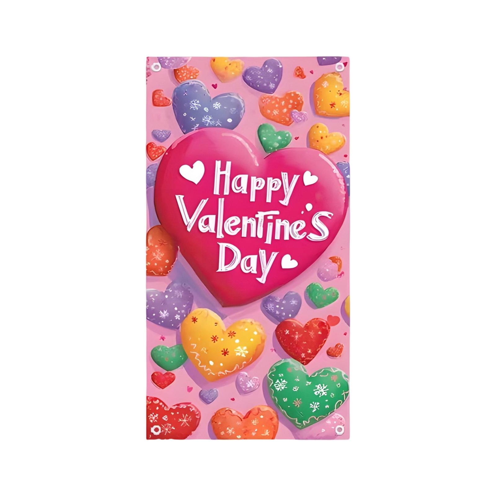 Украшение Дверной Занавеси на День Святого Валентина Атмосфера Вечеринки Любовь Подвесное Украшение Флаг Украшение Дверной Проем Дверной Проем One Size