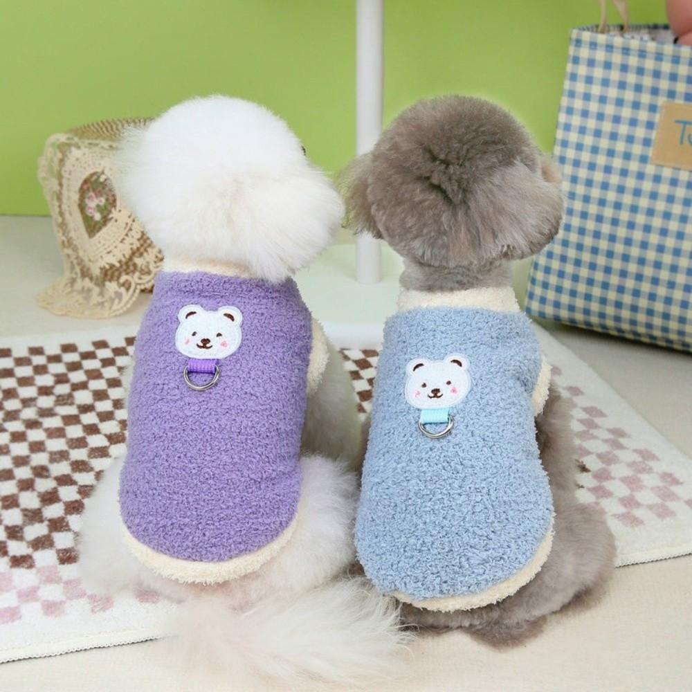 Soft Cat Dog Clothes Winter Warm Puppy Clothes New Plush Dog Coat  For Small Medium Dogs