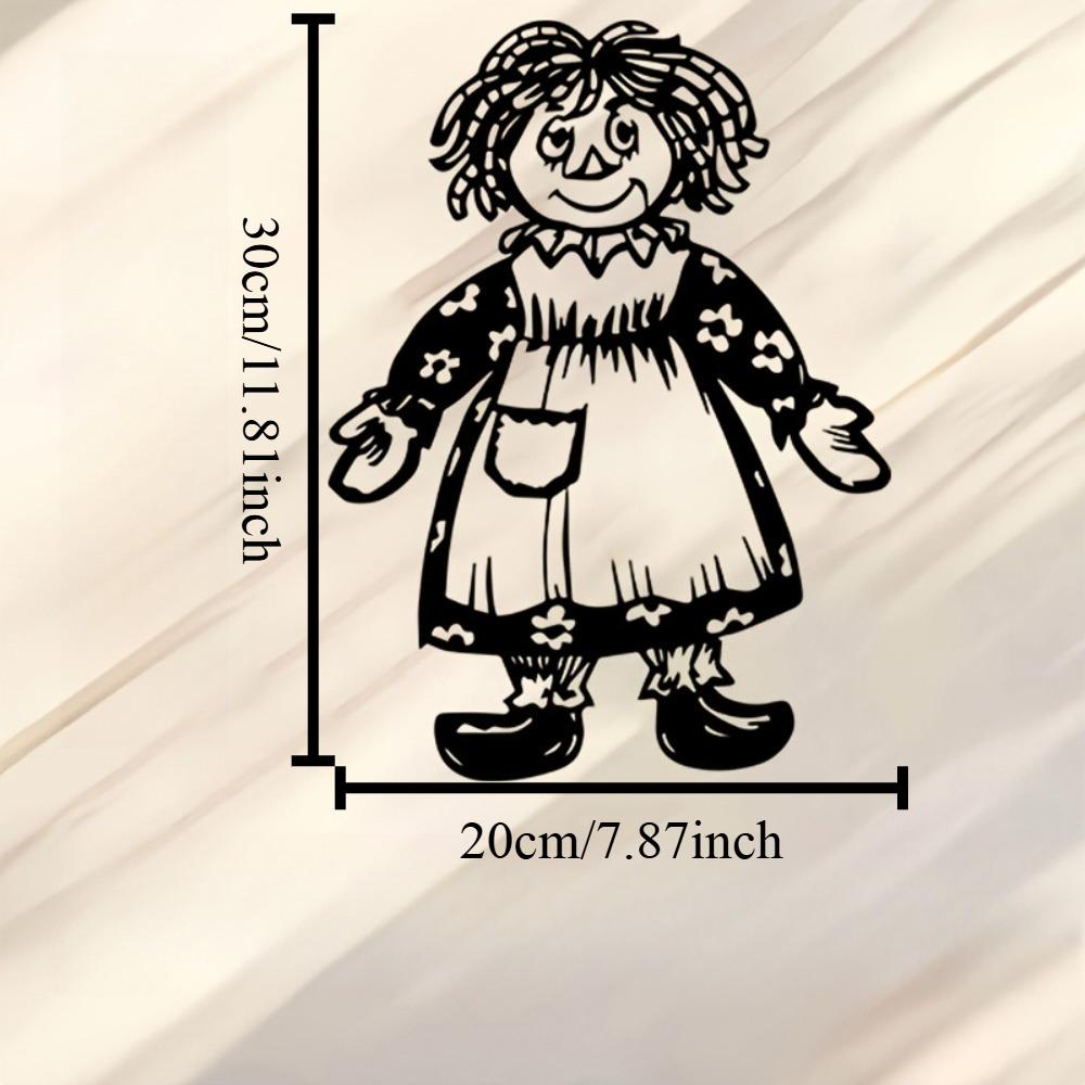 Metal Wall Art Iron Sculpture Baby Doll Decor Gift for Collectors Birthday Christmas Halloween