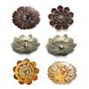 Alloy Incense Burner Stick Holder Buddhism Lotus Line Incense Plate Coil Base