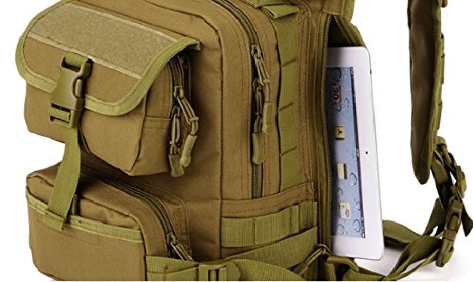 PHOENIX IKKI Ranger Bag with Various Available in 6 Molle Ideal for Overnight and Outdoor Crossbody Camera Brown Pockets, Colors, Camouflage,