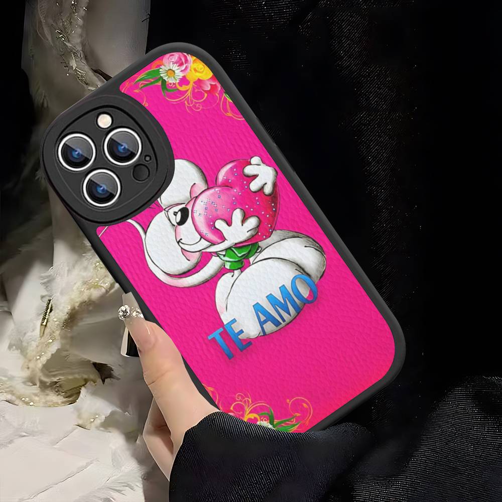 Anime Cartoon D-DiddlS Phone Case For IPhone 16 15 14 11 12 13 Pro Max Plus Back Leather Shell