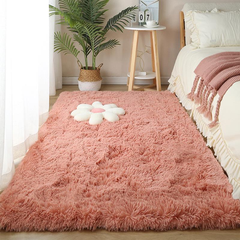 Plush Long Hair Bedside & Living Room Carpet