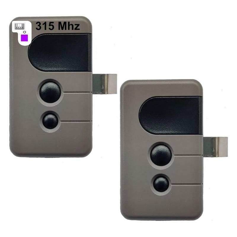

2Pieces Remote Controls Wireless Garage Control Plastic Texture for Garage Door Openers with Easy Programming Feature 1