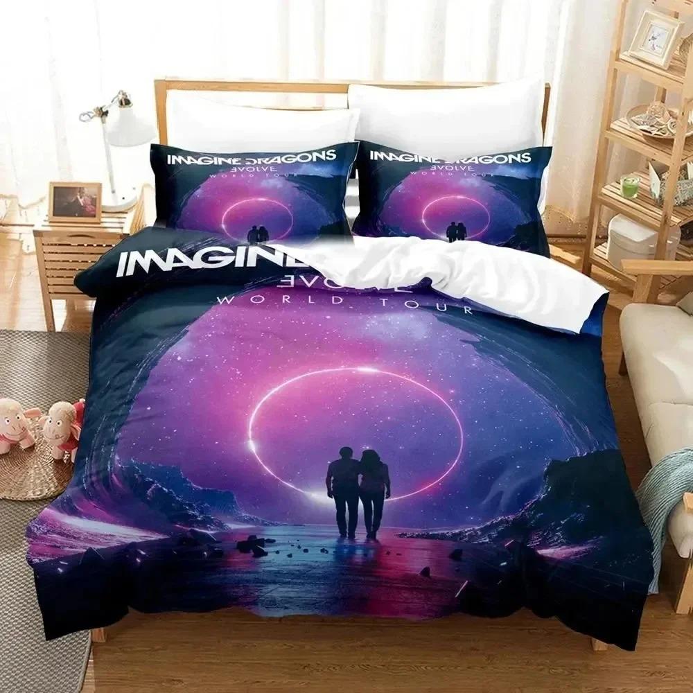 

Comforter 3D Print Imagine Dragons Album Bedding Set Bedroom Soft Modern S Comefortable And Comforter (quilt)-EU Single(135*200cm)3pcs