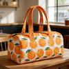 Bolsa Tote Matelassada com Estampa 3D Laranja Bolsa de Mão para Viagem Bolsa de Ginástica para Academia Bolsa de Praia Bohemian Lazer Férias Cruzeiro Acampamento Bolsa Térmica para Piquenique