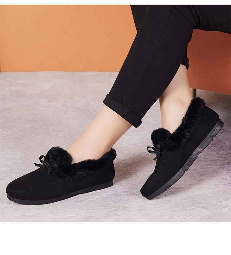 Fashion Women Winter Casual Shoes New Moccasins Soft Flat Non-slip Loafers Fashion Comfort Warm Female Cotton Shoes zapatillas de mujer
