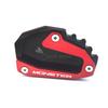 CNC Aluminum Side Stand Extension Plate Pad Black&Red For Ducati Monster 696 697 795 796 821 1200