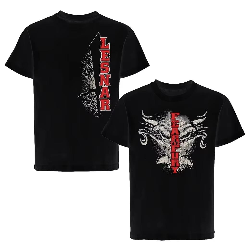 2025 Sommer Biest Brock Lesnar Wrestling Herren T-Shirt Lockerer Rundhalsausschnitt Wrestling Kurzarm Hohe Qualität Herrenbekleidung