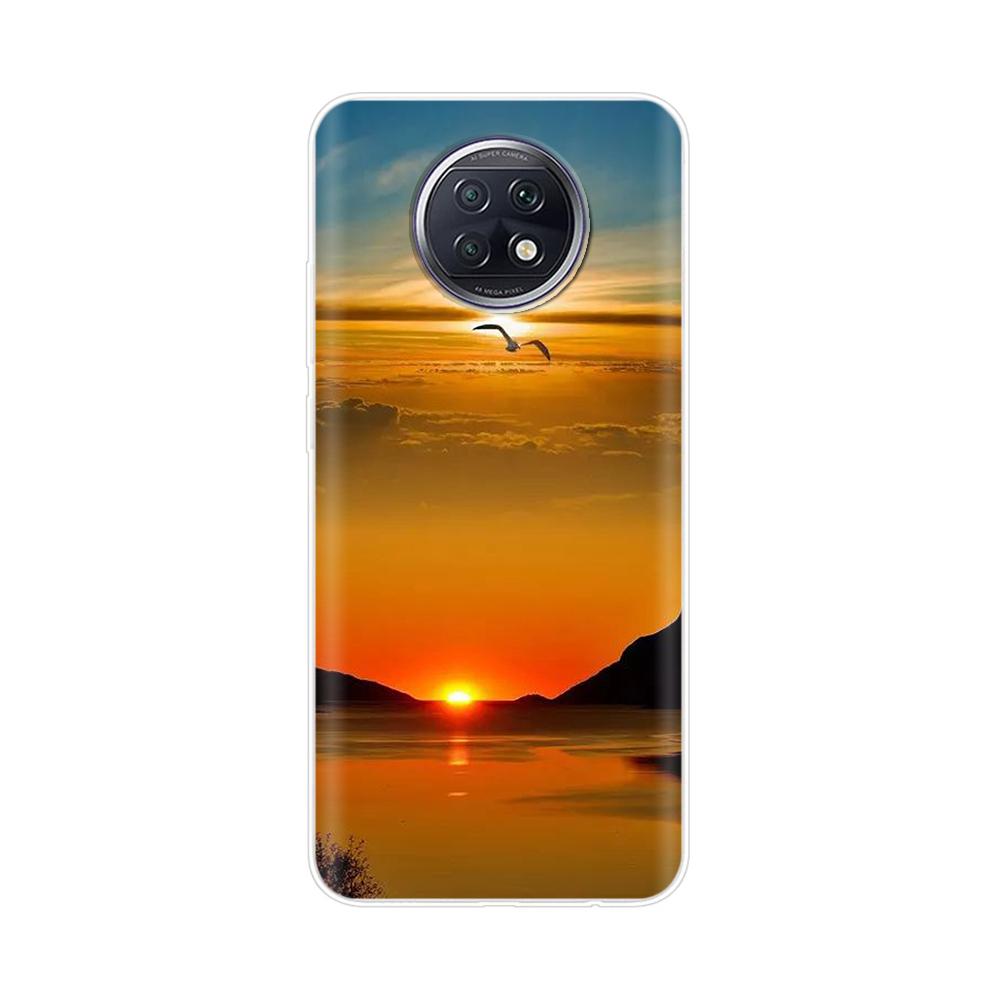 Fashion TPU Phone Case For Xiaomi Redmi Note 9T Soft Silicone Painting Case for Redmi Note 9T 5G Case Note9T 9 T coque flower
