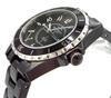 TECHNOS SOLAR WATCH Technos Solar Ceramic TAE9002ATB Light-Powered Men's Watch, Black