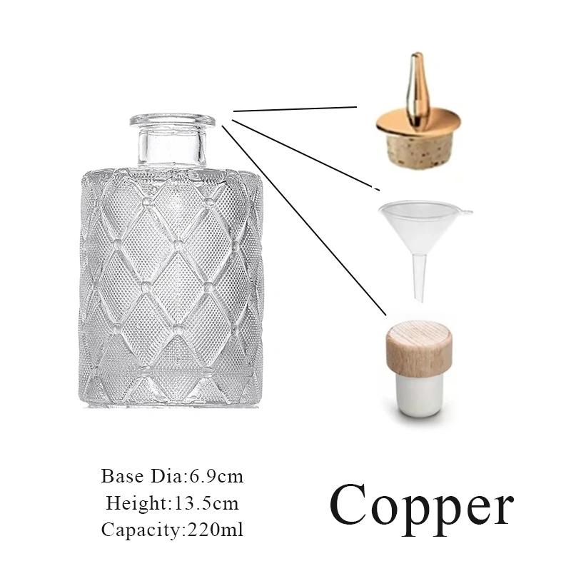 Cocktail Bitters Bottles With Cap Vintage Glass With Stainless Steel Caps Kitchen Seasoning Tools Bar Bartender Accessories