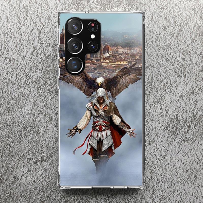 A-Assassins Gra Creed Nadruk Miękki Pokrowiec dla Samsung Galaxy S25 Edge S24 S23 S22 Ultra S21 Plus S20 FE Obudowa Telefonu S10 + Wzór C