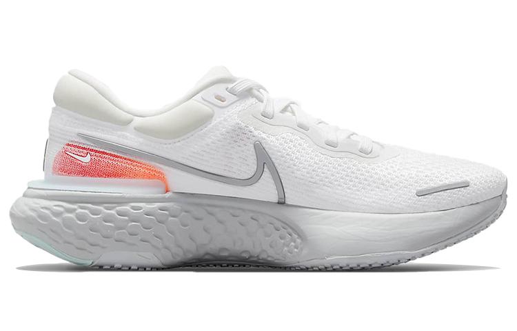 Nike ZoomX Invincible Run Flyknit White Pure Platinum Chile Red CT2228-102