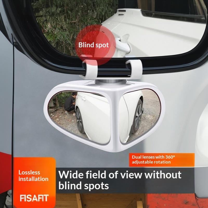 Auto Totwinkelspiegel 360° drehbar Weitwinkel Kratzfest für Vordere Hinterräder Rückwärtsfahren Autogebrauch