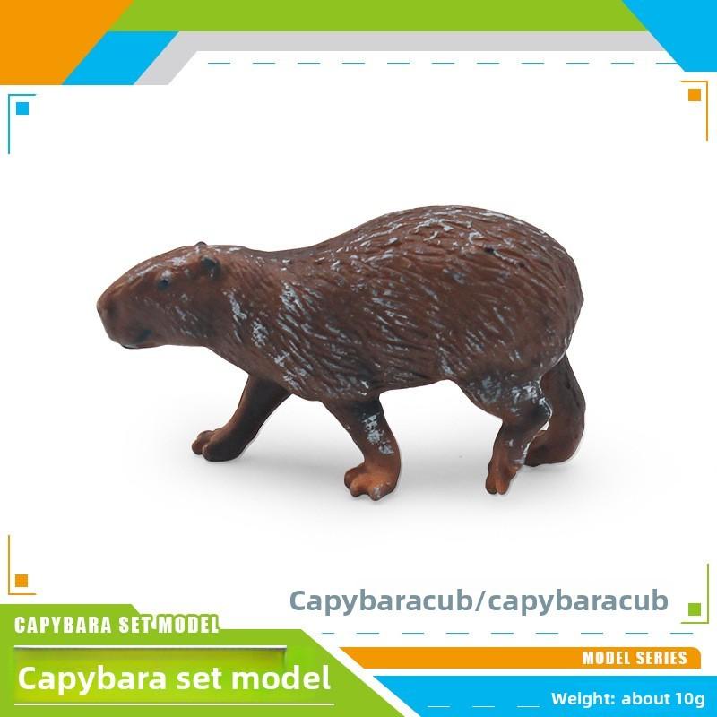Realistic Pvc Capybara Animal Model Collection With Assembly Features For Kids Learning And Decoration