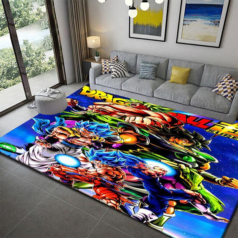Dragon Ball Anime Style Bedroom Carpetanime Soft Washable Cartoon Floor Carpet