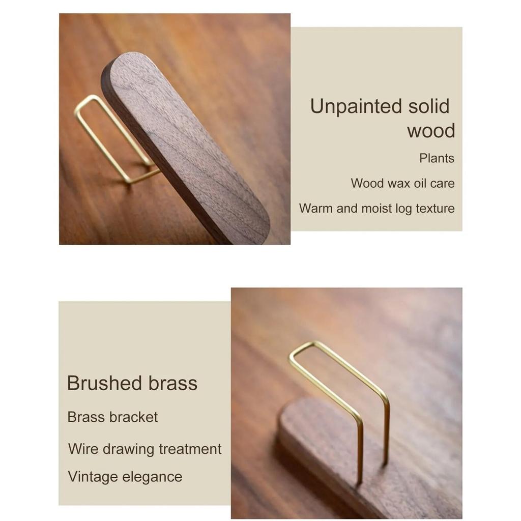 NOELAMOUR Wooden Coffee Filter Holder, Coffee Paper Stand, Disposable Coffee Filters (Walnut Wood)