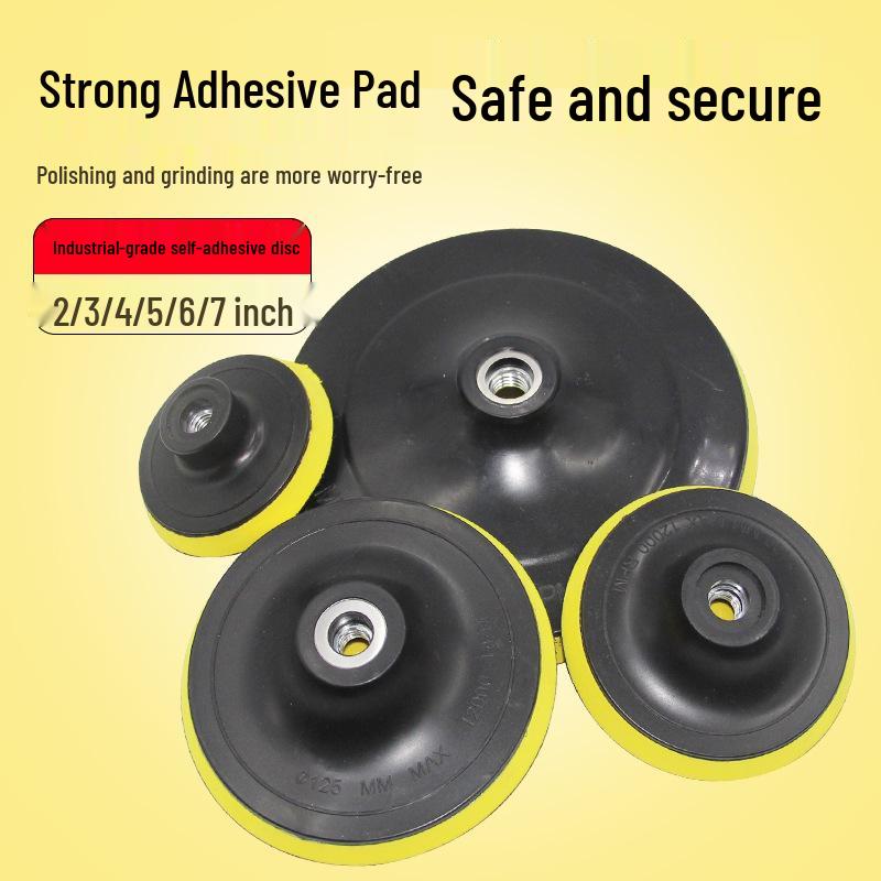 Flocked Self-Adhesive Sanding Discs (3" 4" 5" 7") for Electric and Angle Grinders with Pneumatic Suction Cup