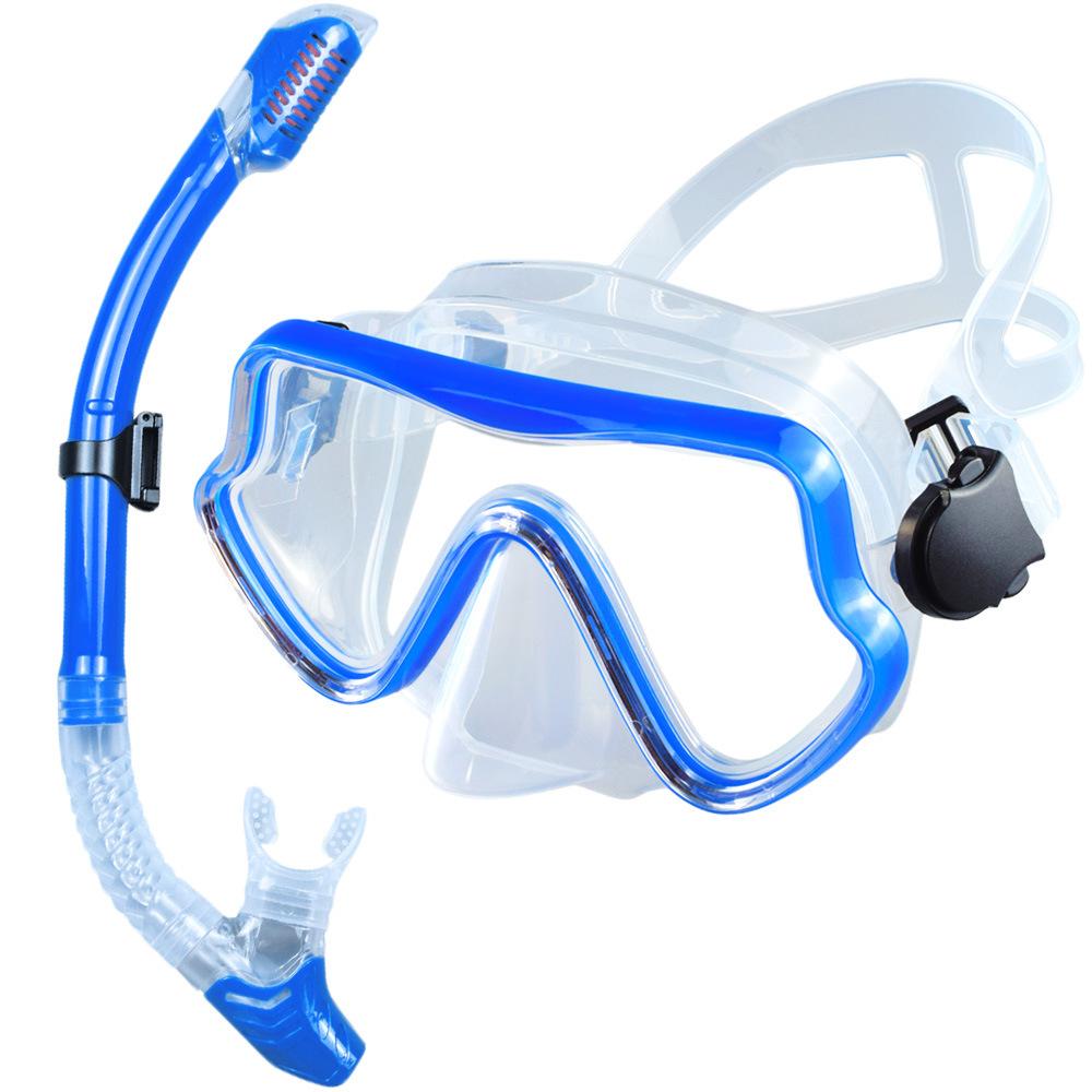 Large Frame Diving Goggles Snorkel Set