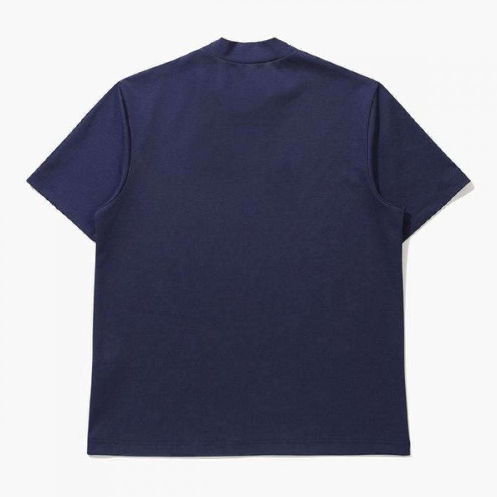 MunSingwear Men S Half Neck ShorT Sleeve T ShirT Dark Navy  mq221pTS47 