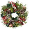 Christmas Wreath Door Hanging Decor Home Mall Window Party Festive Simulation Ornament