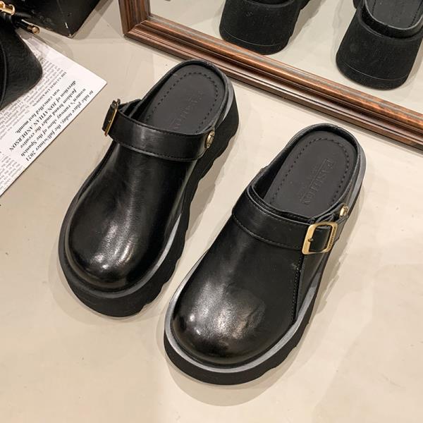 

Модные домашние тапочки Туфли на платформе Женские 2025 Закрытый носок Пантофли Лоферы Женские Мюли Новые Мюли Летние шлепанцы Обувь Женская 2025 Женские 35