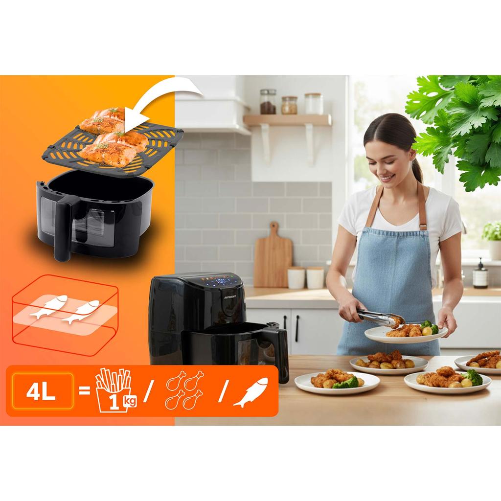 Air Fryer 4L Berdsen 1500W Bd-658 Black