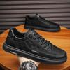 2025 Men's Summer Fashion Casual Non-Slip Leather Skate Shoes - Versatile and Wear-Resistant
