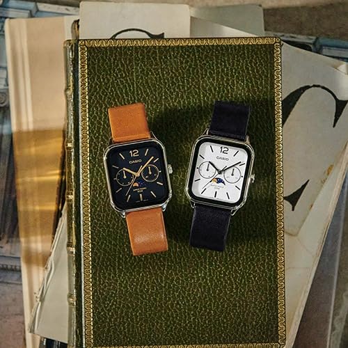 Casio Collection Watch, Moon Phase Function, MTP-M305L-1AJF, Men's, Black/Brown, Authentic Japanese Product